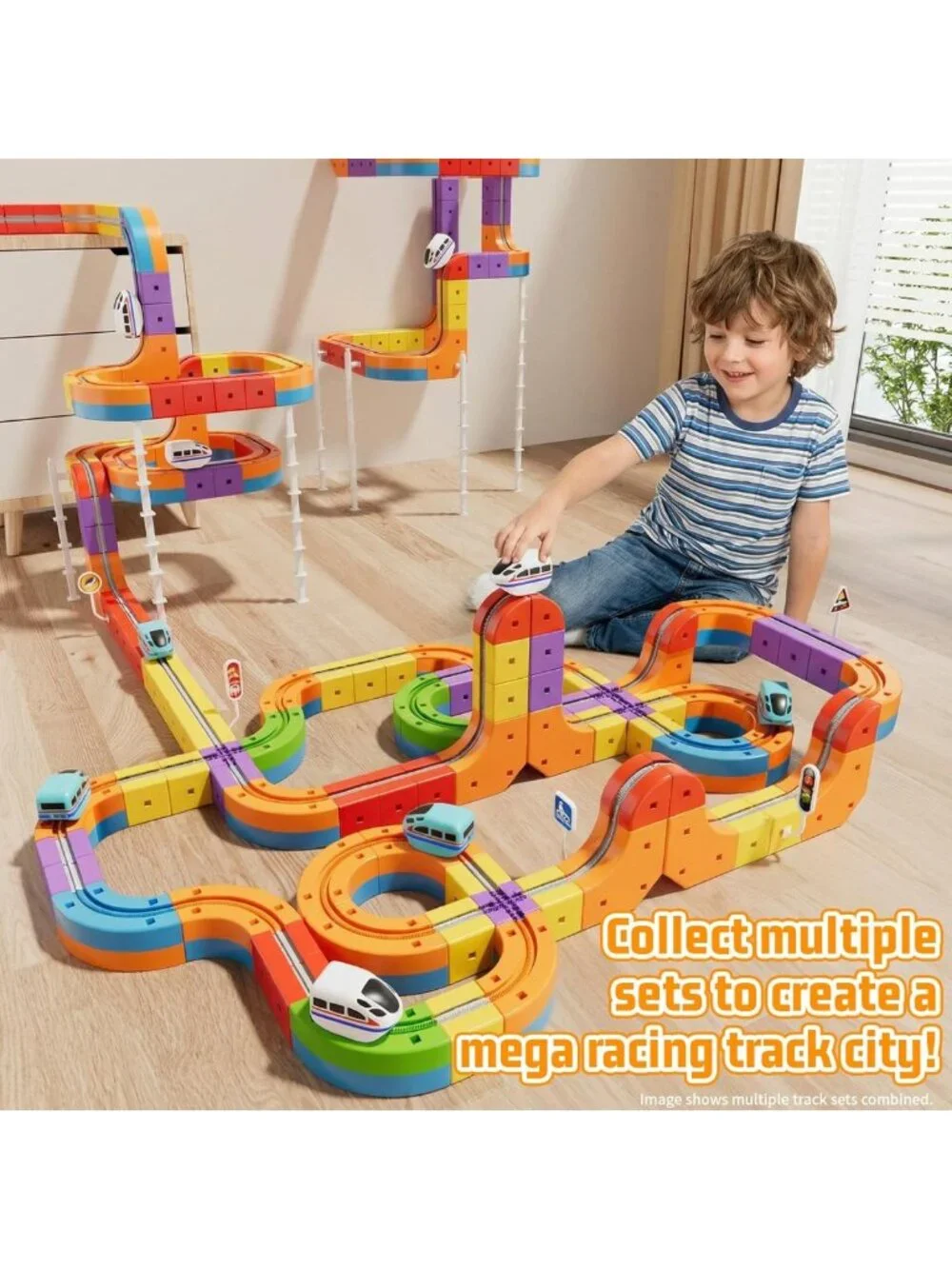 88-Piece Electric Train Set with Race Track for Kids Ages 3-8 - Fun & Engaging!